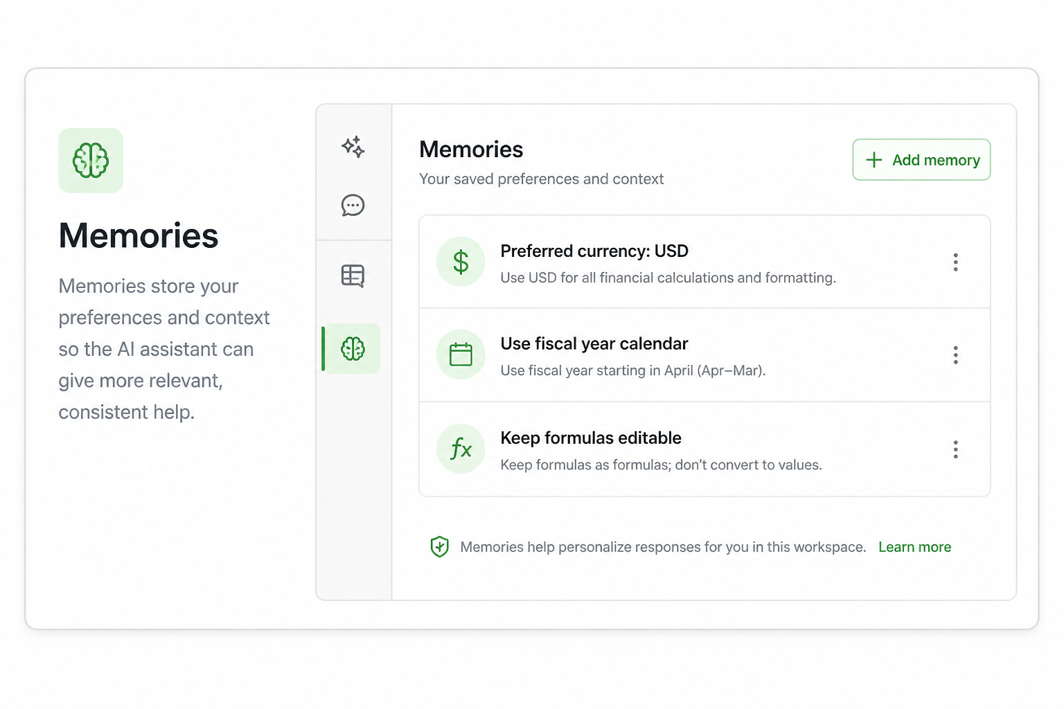 Memories preview