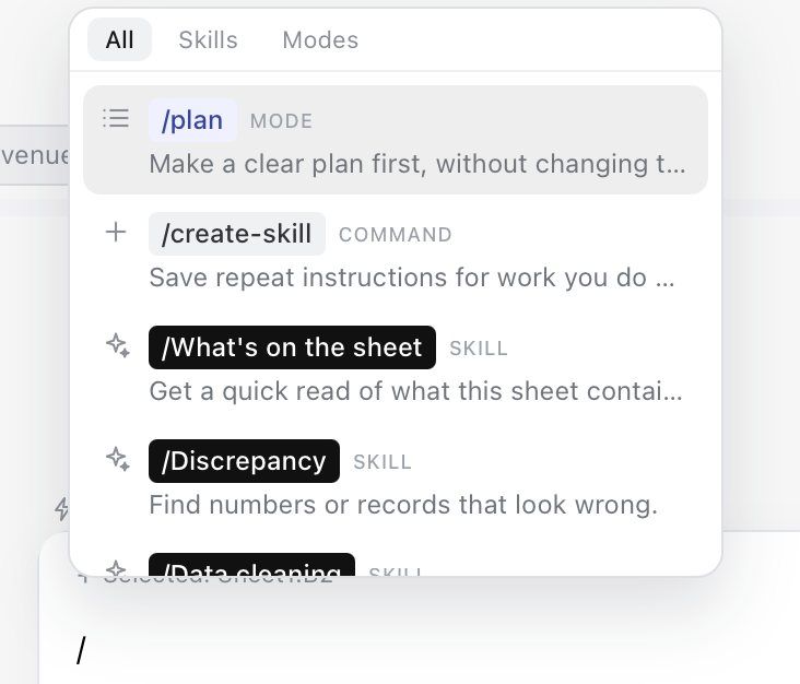 Workflow shortcuts preview